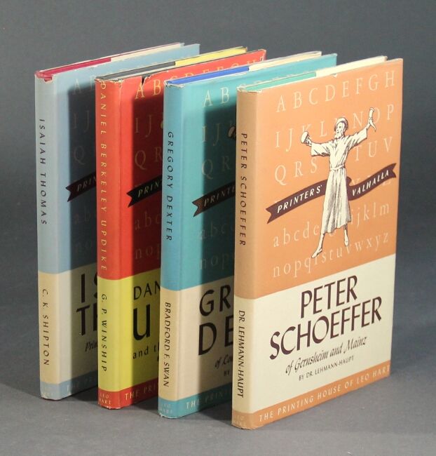 Four volumes in the Printers' Valhalla series of b