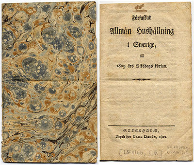 Förfuskad allmän hushållning till 1809 års…