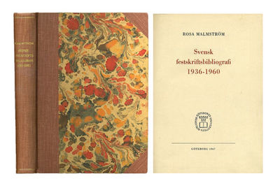 Svensk festskriftsbibliografi 1936-1960.