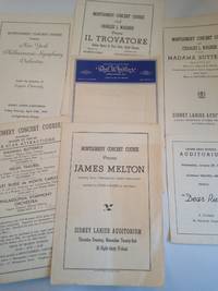 Montgomery AL Concert Course Lot, 1947 - 1948 Season, Sidney Lanier Auditorium.