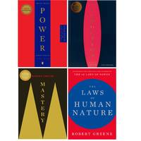 Robert Greene 4 Books Set: 48 Laws, Seduction, Mastery & Laws Of Human Nature - 