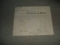 cover of 1884 Billhead from Tuxbury & Stone General Store, Windsor VT