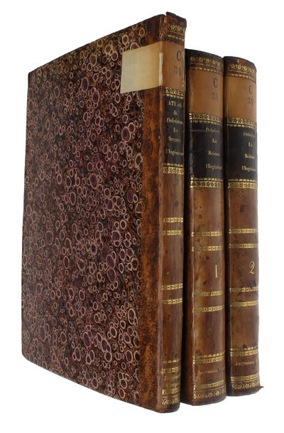 La Science de L'Ingénieur, divisée en trois Parties ou l'on traite des Chemins, des Ponts, des Canaux et des Aqueducs. Revue et augmentée par un Ingenieur du Corps royal des Ponts et Chaussées. 2 Vols. + Atlas de la Science de L'Ingénieur. (photo 2)