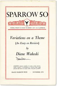 Variations on a Theme (An Essay on Revision) [Signed]