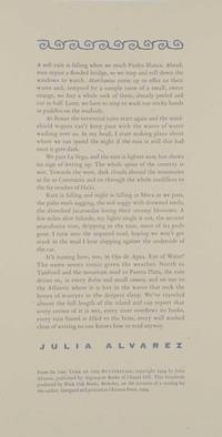 from In The Time of Butterflies (Broadside)