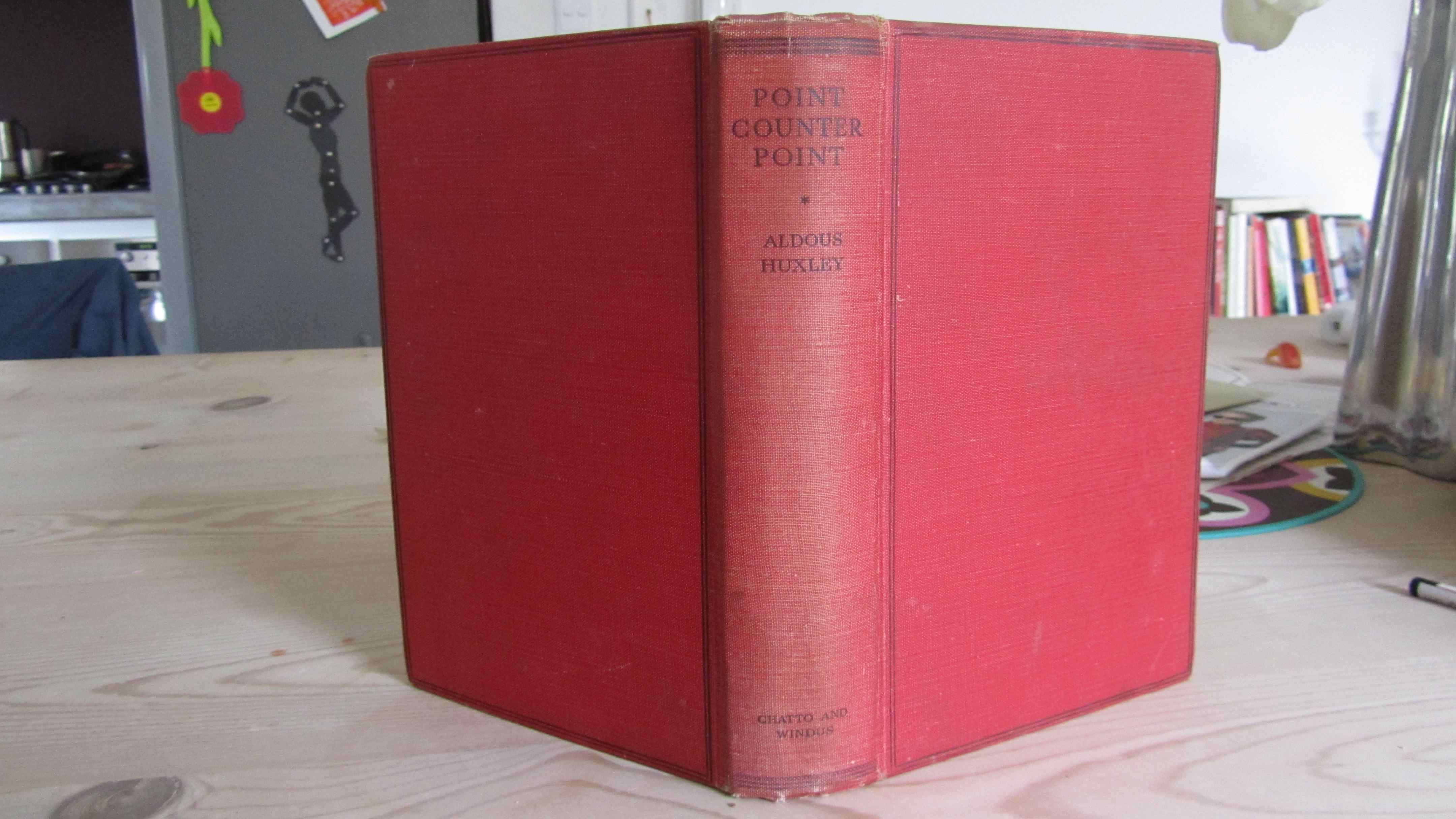 BIBLIO Point Counterpoint by Aldous Huxley Red cloth with black