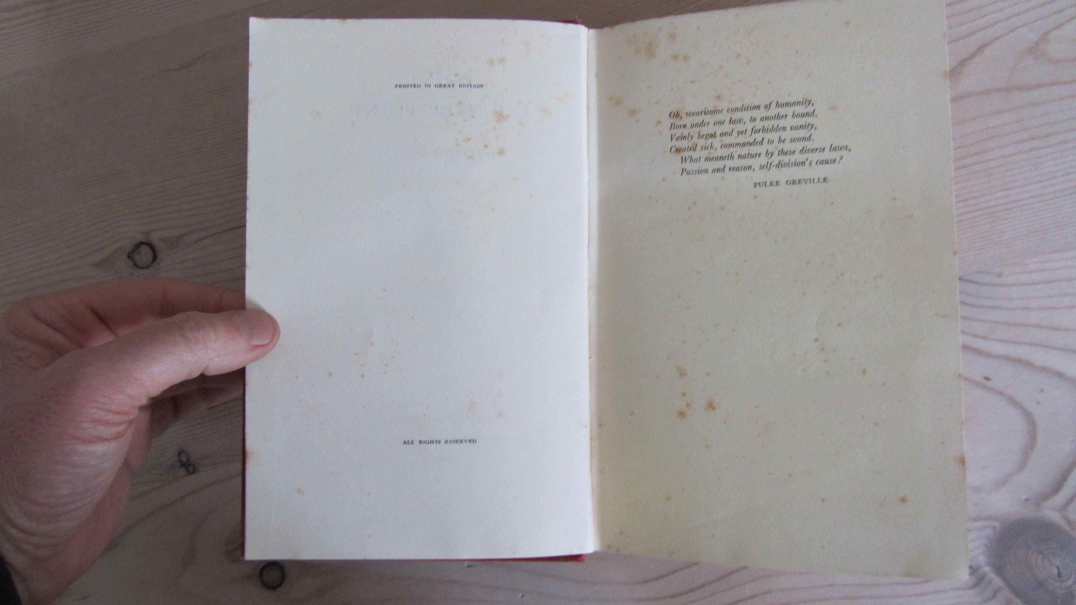 BIBLIO Point Counterpoint by Aldous Huxley Red cloth with black