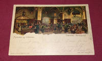 Munchen, kgl Hofbrauhaus - Parterre-Bierhallen - UDB colour lithograph Postcard