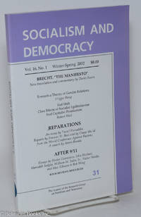 cover of Socialism and Democracy: The Journal of the Research Group on Socialism and Democracy; Winter-Spring 2002, whole no. 31, vol. 16, no. 1