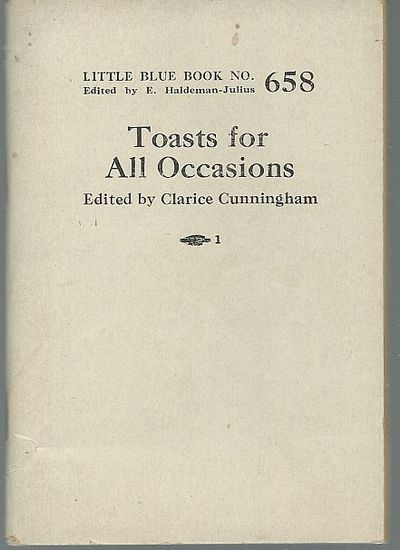 Cunningham, Clarice editor - Toasts for All Occasions