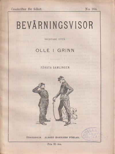 Decktan uttå Olle i Grinn. Um nar han exera…