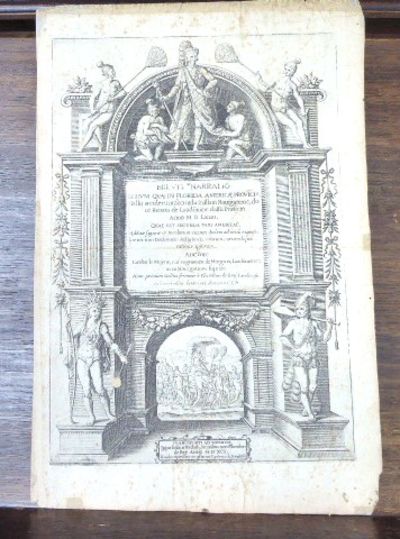 Frankfort: Theodor De Bry, 1591. This is a SINGLE LEAF, the engraved title-page only. Light-to-moder...