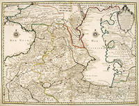 CARTE DES PAYS VOISINS DE LA MER CASPIENE by DELISLE, Guillaume - Aug 1723.