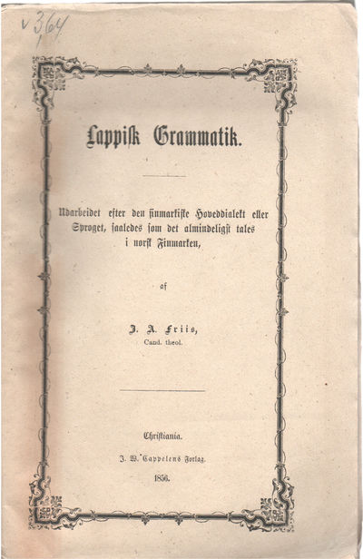 Lappisk Grammatik. Udarbeidet efter den…