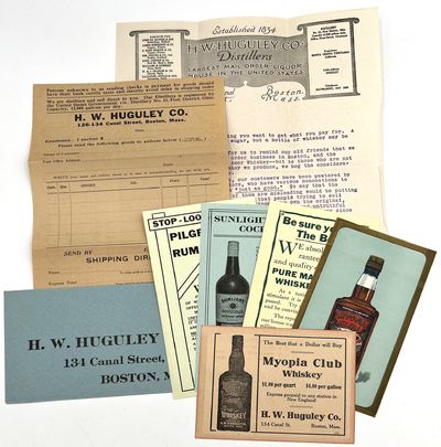 H.W. Huguley Co. Distillers Circular and Advertising Ephemera
