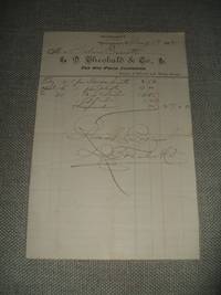 cover of Vintage Billhead D. Theobald & Co. Youngstown, Ohio 1882
