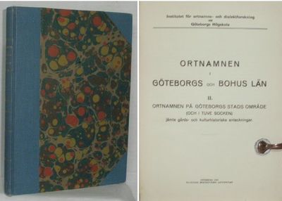 Ortnamnen i Göteborgs och Bohus län. II.…