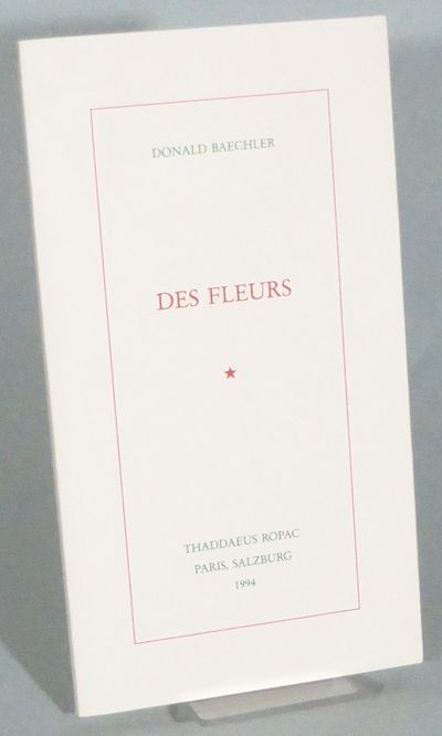 Des Fleurs. Présentation d'Alan Jones.