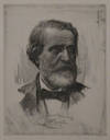 Soft ground bust-length etching by Ferdinand Michl (1877-1951)