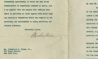 As the U.S. Enters World War I, President Woodrow Wilson Appoints Republican Philanthropist and Business Mogul Cornelius Bliss to the Red Cross War Council It is “a patriotic service which I trust will be possible for you to perform…There are unlimited opportunities of broad humanitarian service in view for the American Red Cross.”
