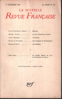 image of La nouvelle revue litteraire n° 192