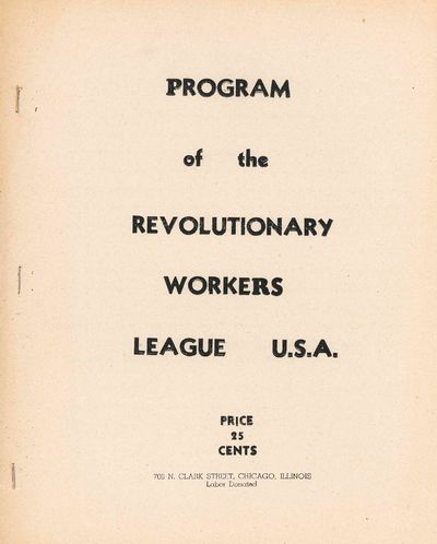 Revolutionary Workers' League