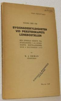 Några ord om byggnadsskyldigheten vid…