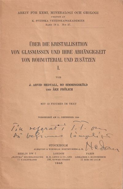 Über die Kristallisation von Glasmassen und ihre…