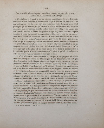 Des procédés photogéniques considérés comme…