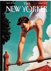 cover of NEW YORKER: HEALTH ISSUE. COVER ACROBAT by KENTON NELSON