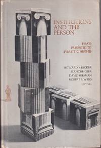cover of Institutions and the Person
