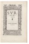 Surveyinge. Anno Domini, 1567