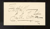 Autograph signature and inscription