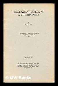 Bertrand Russell as a philosopher