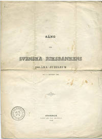 Sång vid svenska Riksbankens 200-åra jubileum den…