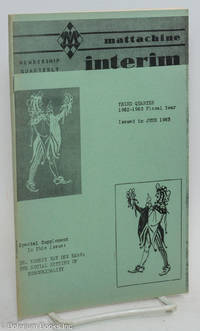 cover of Mattachine interim: membership quarterly; third quarter 1962-1963 fiscal year issued in June 1963