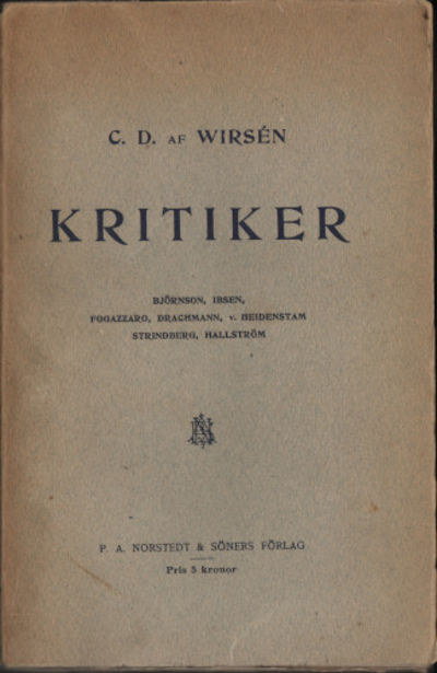 KRITIKER. (Björnstjerne Björnson, Henrik Ibsen,…
