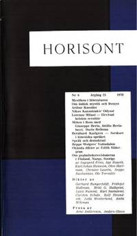 Horisont. Nr 6. Årgång 25. 1978.