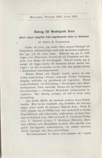 Bidrag till Medelpads flora  - jämte några…