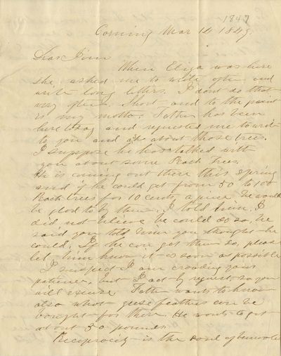 Pair of New York Letters Including a...; (photo 2)