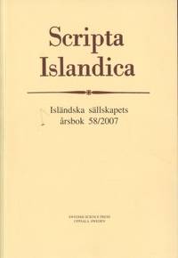 Scripta Islandica. Isländska sällskapets årsbok…