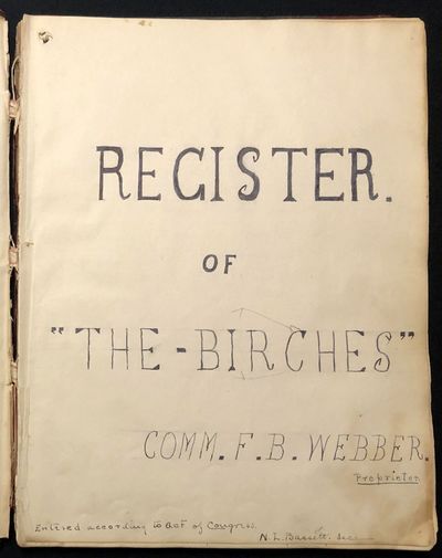 Register of The Birches, Vacation...