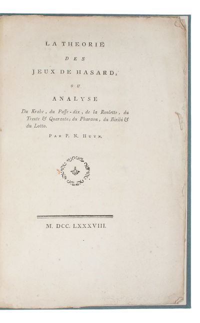 La Théorie des Jeux de Hasard; ou, analyse du…