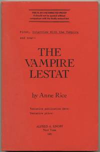 The Vampire Lestat by RICE, Anne - 1985