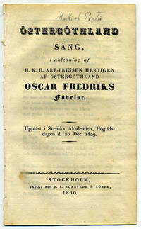 Östergöthland sång, i anledning af h.k.h.…