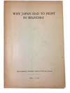 Why Japan Had to FIght in Shanghai