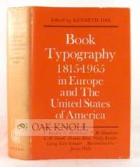 image of BOOK TYPOGRAPHY, 1815-1965 IN EUROPE AND THE UNITED STATES OF AMERICA