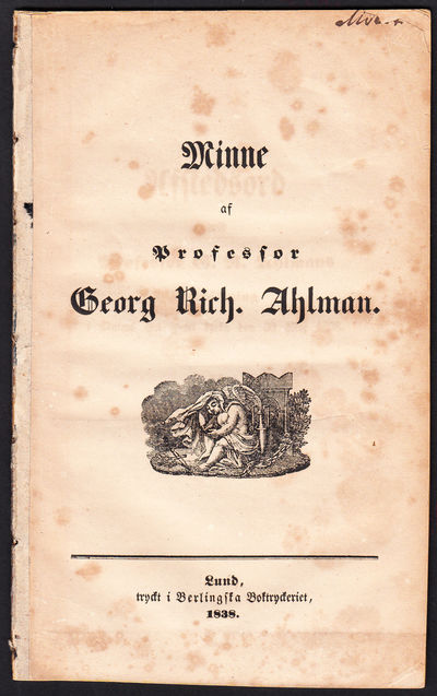 Minne af professor Georg Rich. Ahlman.
