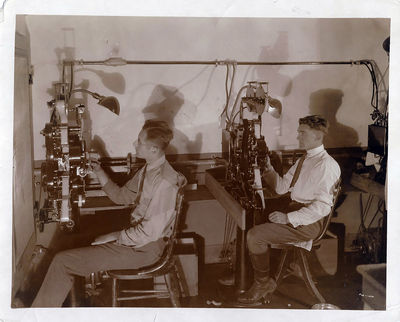 SAMUEL GOLDWYN STUDIOS FILM LABORATORY DEPARTMENT (1923) Publicity photo