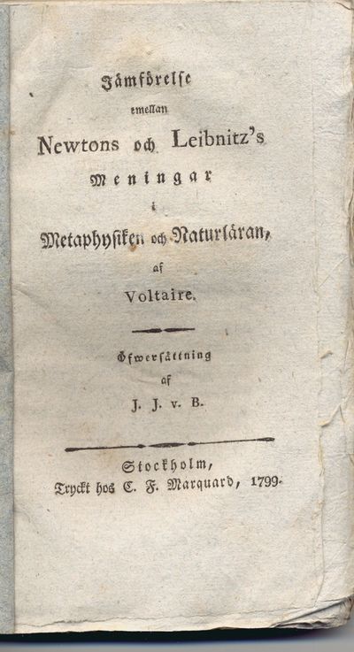 Jämförelse emellan Newtons och Leibnitz’s…